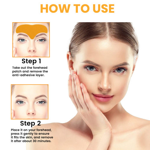Forehead Smoothing Patches, 10 Pcs