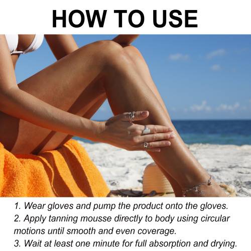 Self-Tanning Mousse for Body, Hydrating Bronze Foam