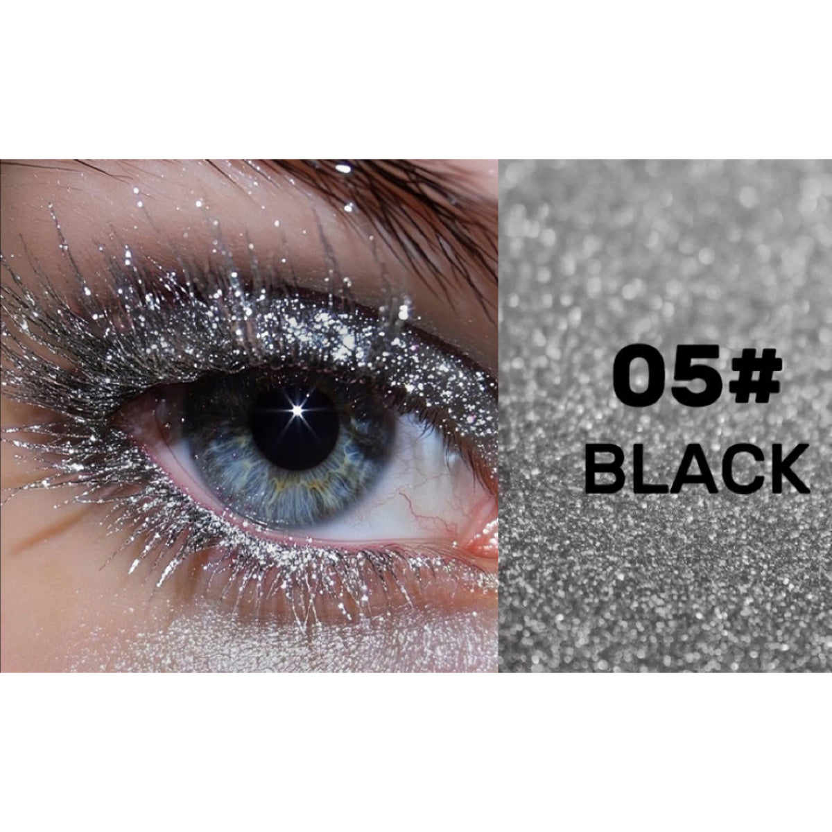 Glitter Mascara, Sparkle Top Coat for Lashes, Waterproof