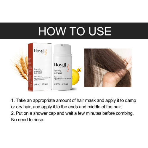 Leave-In Keratin Hair Mask for Damaged Hair