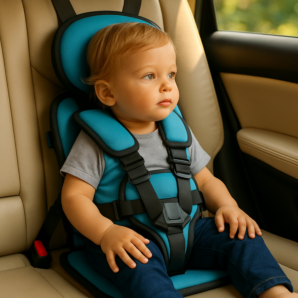 Portable Car Seat for Kids Compact Adjustable Travel Booster