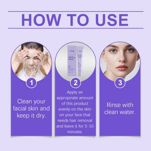 Facial Hair Removal Cream with Centella