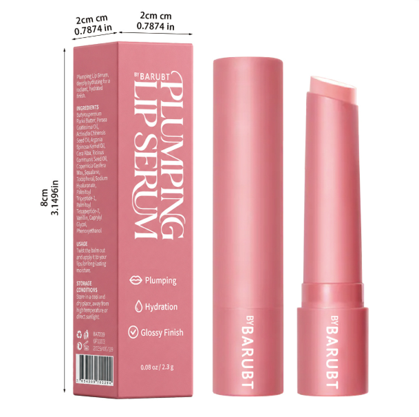Crystal-Clear Plumping Lip Serum, Hydrating & Softening, Sheer Pink