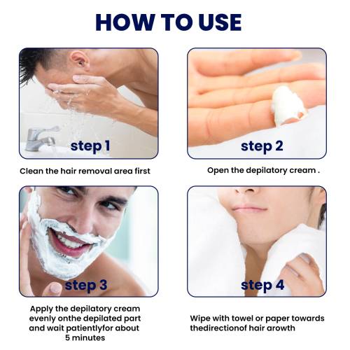 Men's Hair Removal Cream for Chest & Underarms, 60 ml