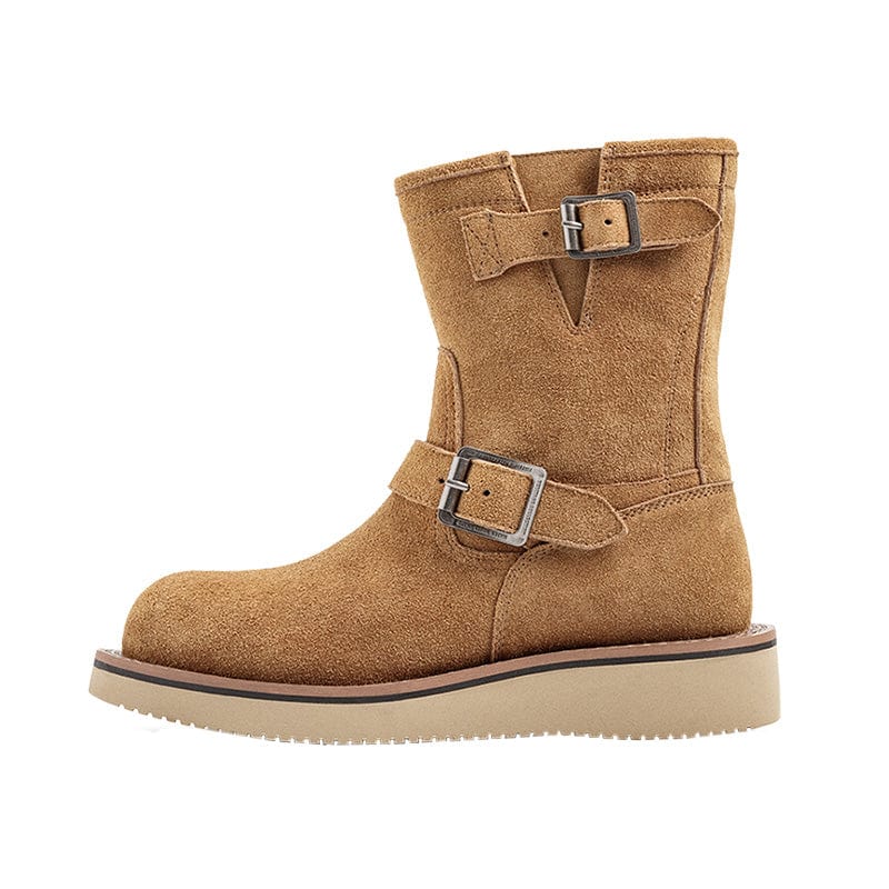 Cow Suede Snow Retro Boots