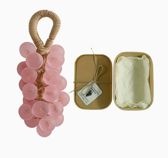 Gemstone Grape Soap Making Kit, DIY Transparent Handmade Soap Gift Set