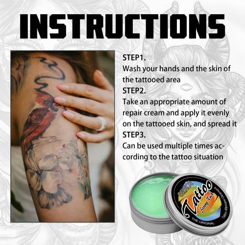 Tattoo Aftercare Cream with Jojoba Oil & Vitamin E