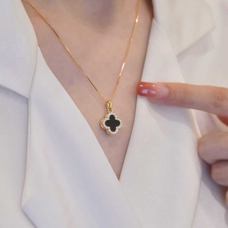 Double Sided Clover Necklace