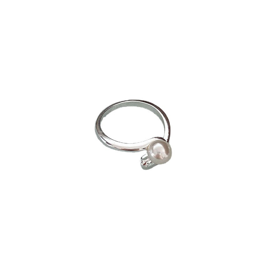 Adjustable Minimalist Pearl Ring