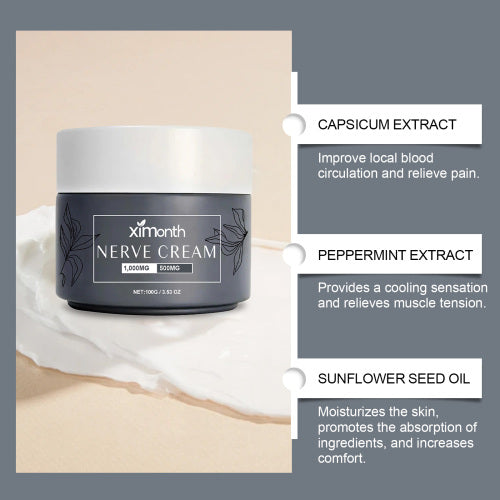 Herbal Body Massage Cream with Peppermint & Pepper Extract