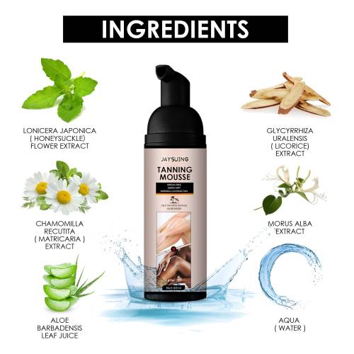 Self-Tanning Mousse with Chamomile & Honeysuckle, 60 ml