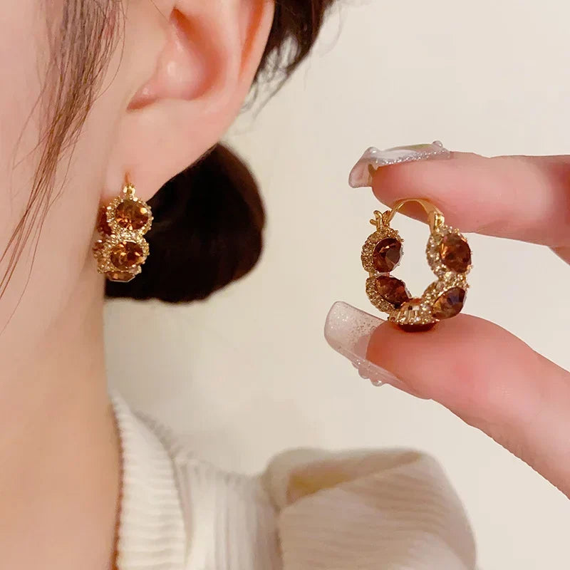 French Vintage Genuine Gold-Plated Earrings