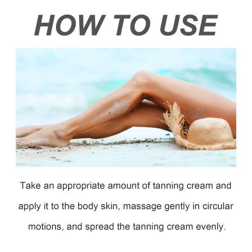 Bronzing Leg Cream for an Even Natural Tan, Water-Resistant