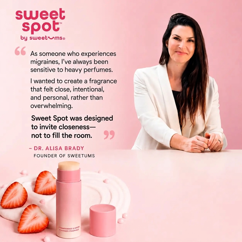 Strawberries and Cream Flavored Solid Fragrance Roll-On