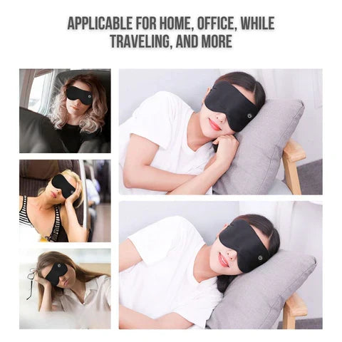 Adjustable Heated Eye Mask Portable Cordless Comfort
