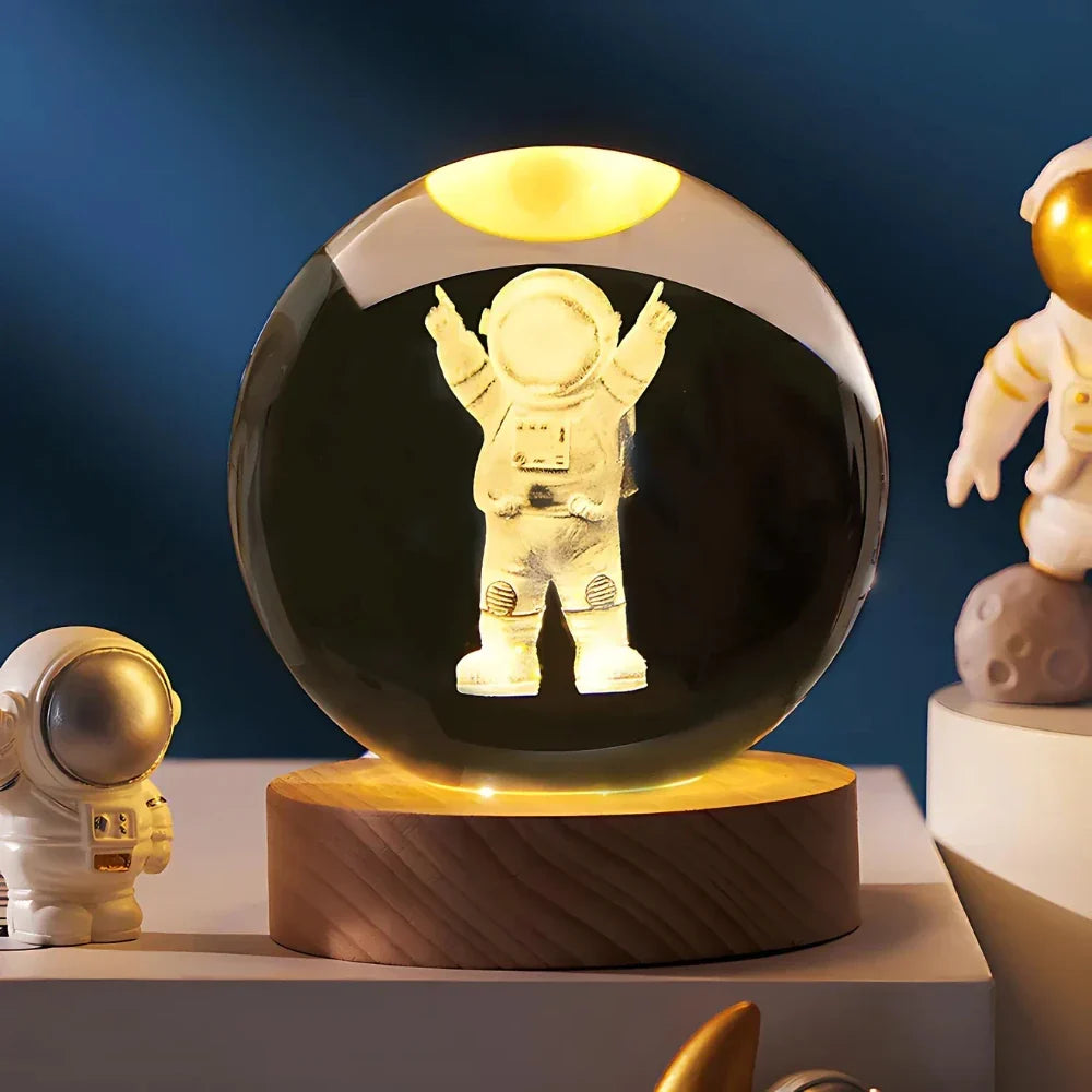 Cosmic Crystal Ball Lamp Magical LED Home Décor
