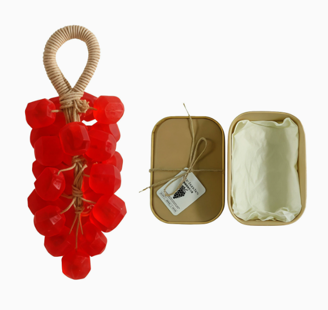 Gemstone Grape Soap Making Kit, DIY Transparent Handmade Soap Gift Set