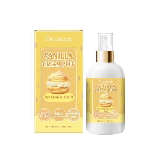 Vanilla Cream Puff Body & Hair Mist, Moisturising