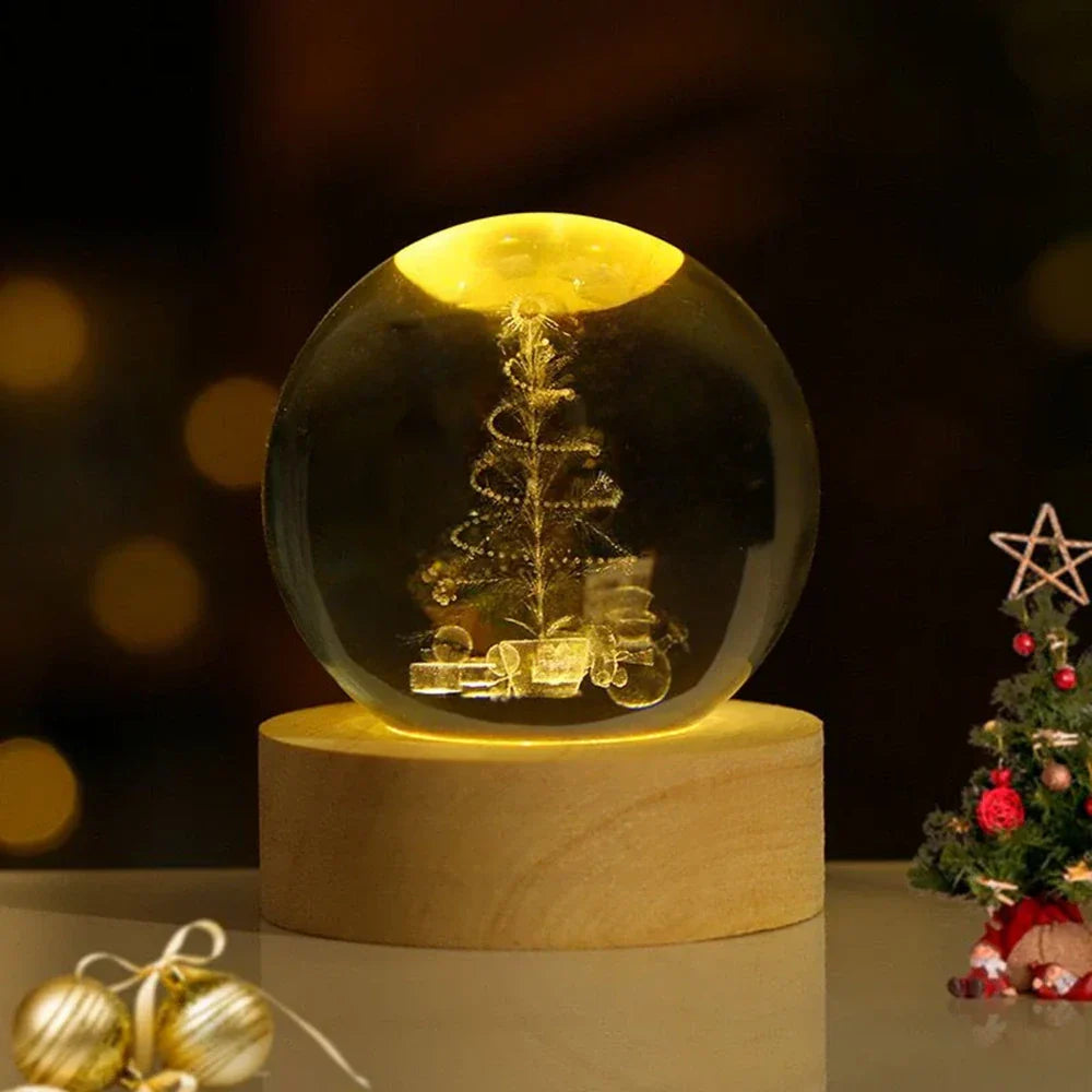 Cosmic Crystal Ball Lamp Magical LED Home Décor