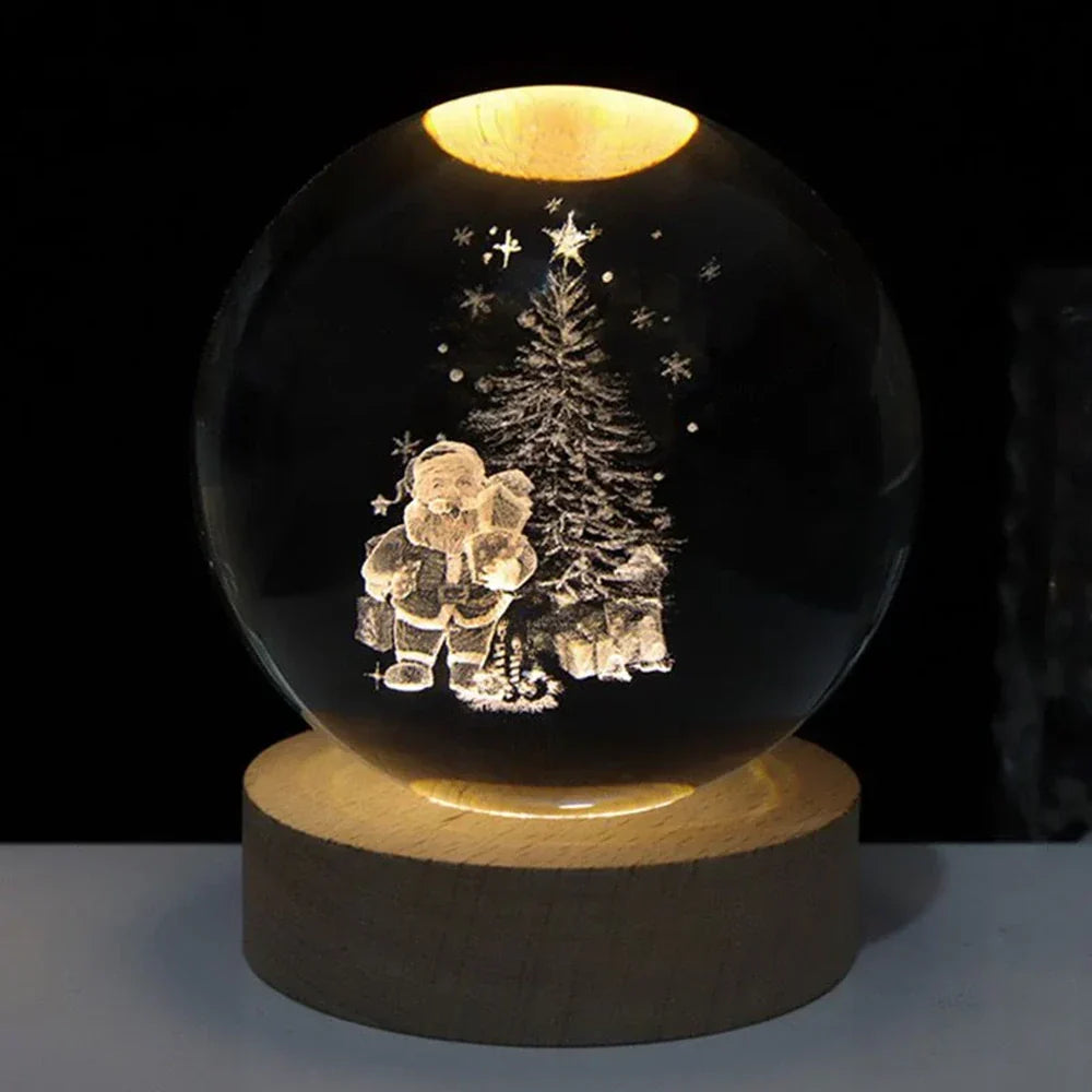 Cosmic Crystal Ball Lamp Magical LED Home Décor