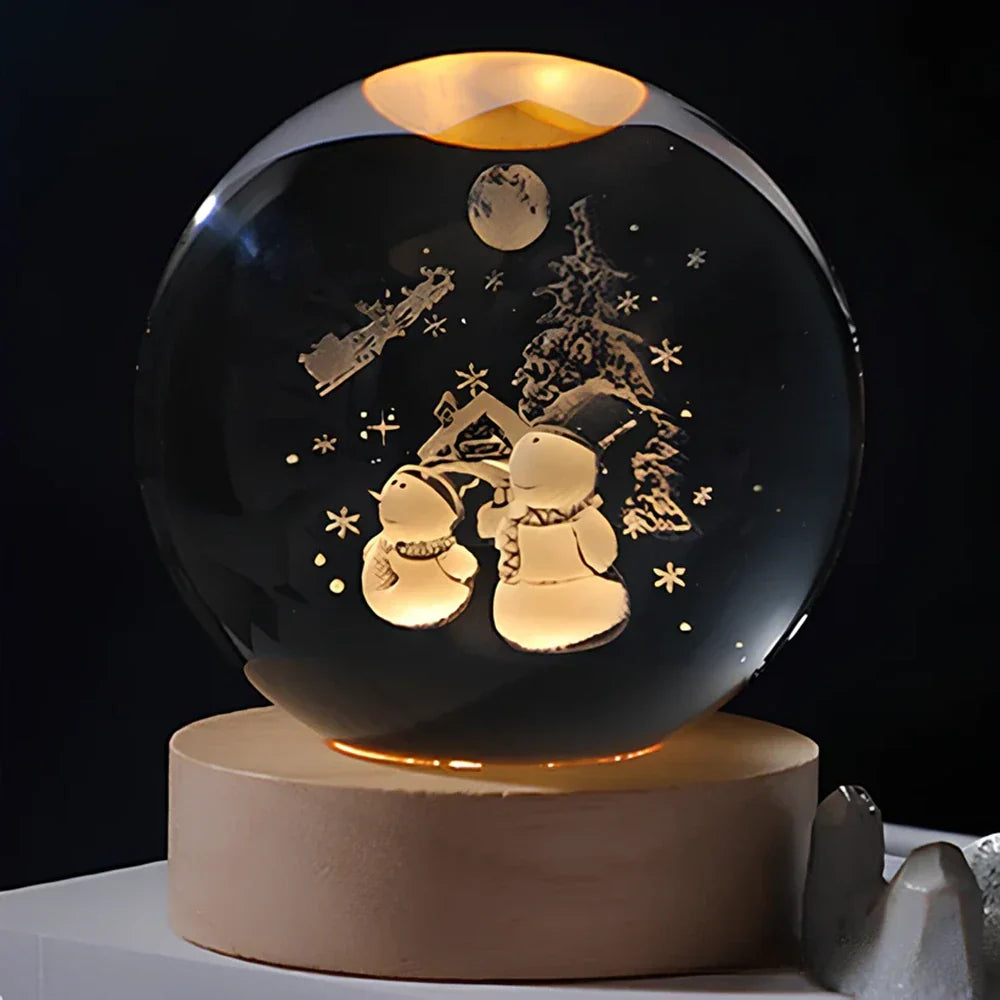 Cosmic Crystal Ball Lamp Magical LED Home Décor