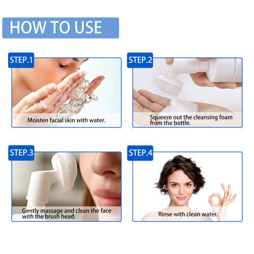 Blueberry Foam Face Cleanser with Coconut Water