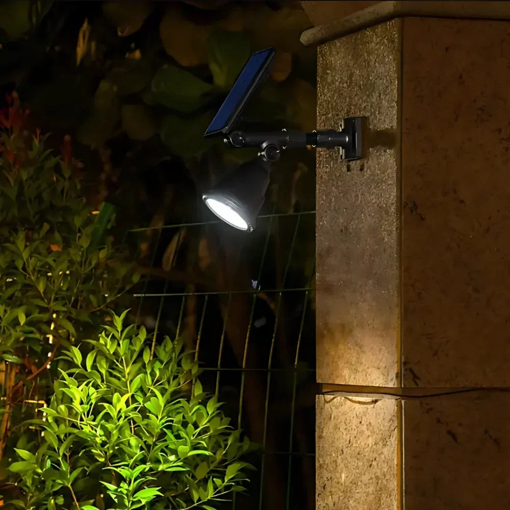 Outdoor Solar LED Garden Light Adjustable Waterproof Spotlight