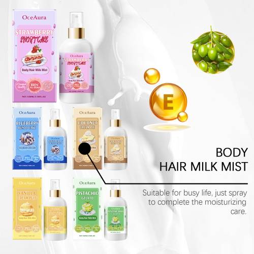 Vanilla Cream Puff Body & Hair Mist, Moisturising
