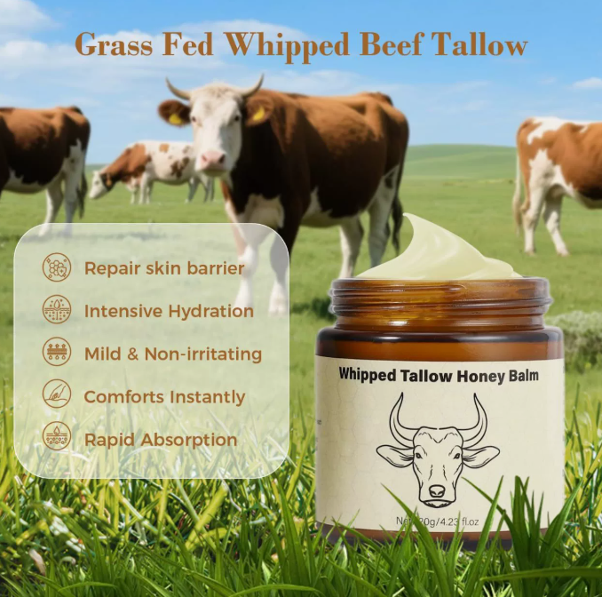 Tallow & Honey Body Butter, Deep Nourishing Moisturising Cream