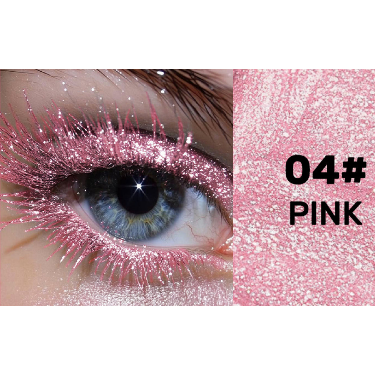 Glitter Mascara, Sparkle Top Coat for Lashes, Waterproof