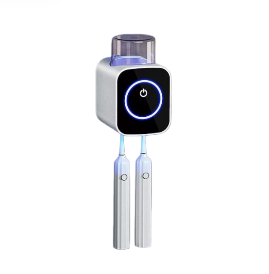 UV-C Toothbrush Holder with Drying Function & Cup Rack