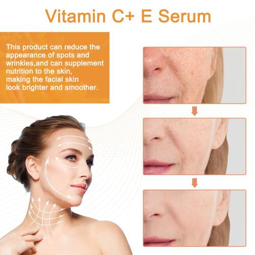 Vitamin C + E Face Serum, Hydrating & Brightening