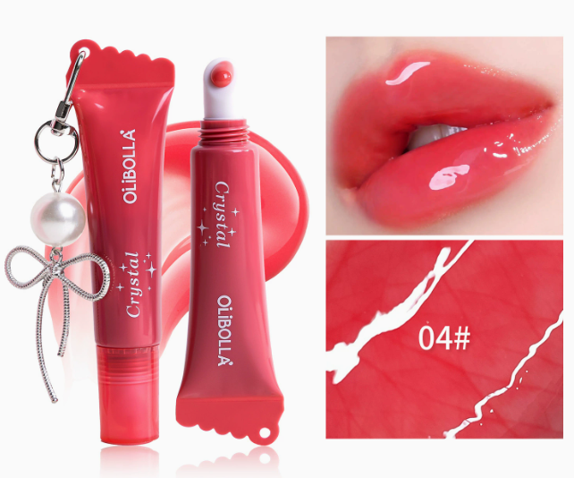 Peptide Lip Glaze Serum, Hydrating Non-Sticky High-Shine Tinted Lip Gloss