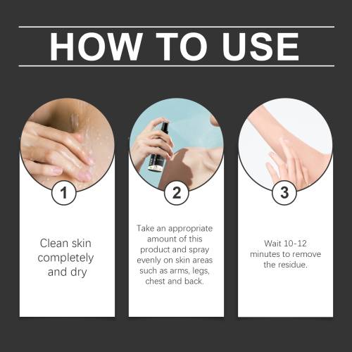 Hair Removal Spray with Jojoba for Arms, Legs & Underarms