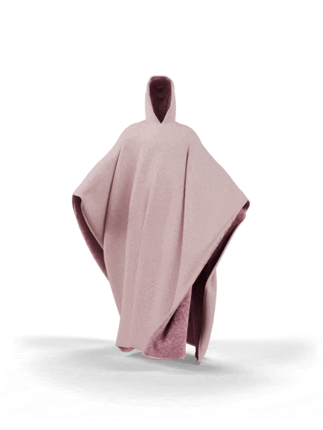 Weighted Cloak Hoodie – Sensory-Friendly Cotton Hoodie with Faux Fur Lining, Cozy Oversized Comfort