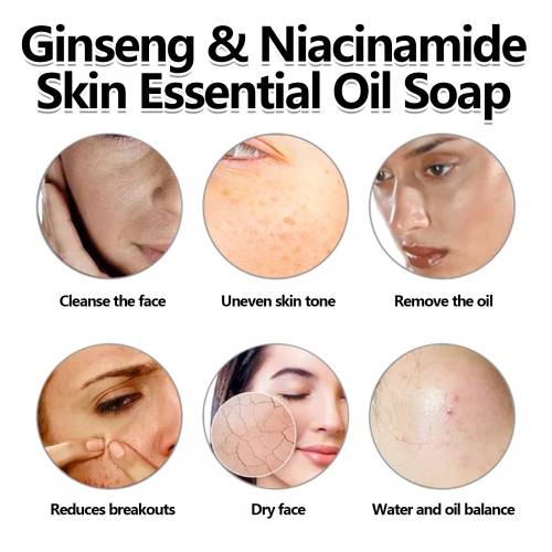 Ginseng Face Soap with Niacinamide