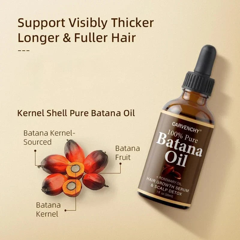 CARVENCHY Batana Oil with Rosemary Oil for Stronger, Healthier Hair