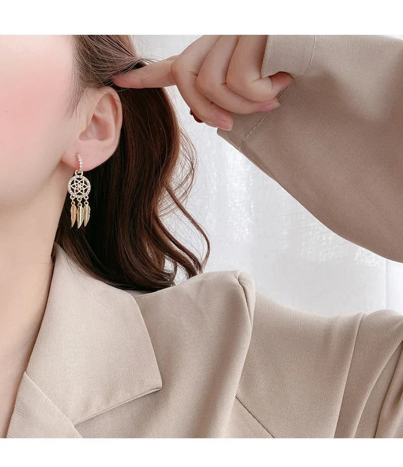 Dreamcatcher Gold Earrings