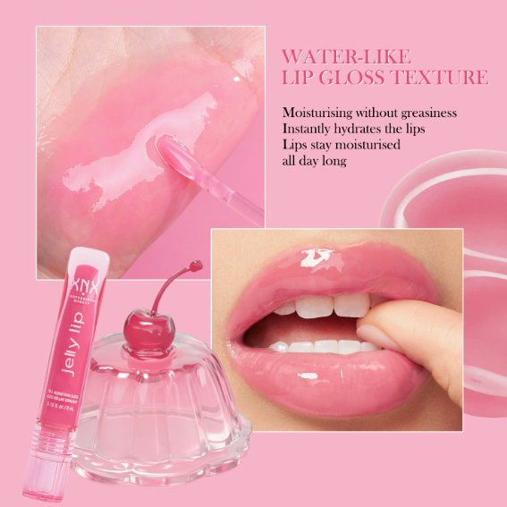 Plumping Lip Oil, Mirror-Shine Liquid Lipstick with Non-Sticky Glass-Lip Finish