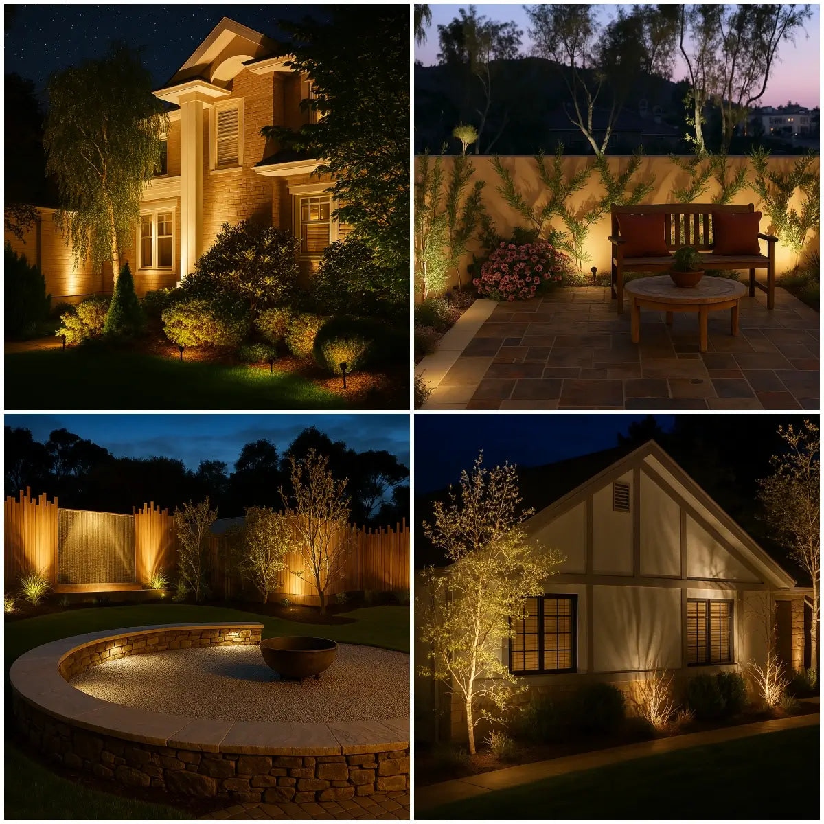 Outdoor Solar LED Garden Light Adjustable Waterproof Spotlight