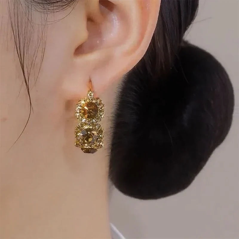 French Vintage Genuine Gold-Plated Earrings