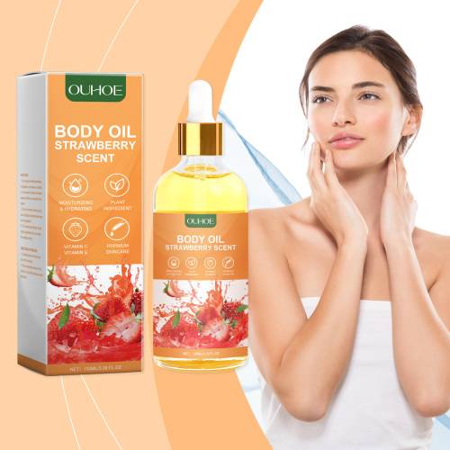 Strawberry Body Massage Oil with Jojoba & Argan