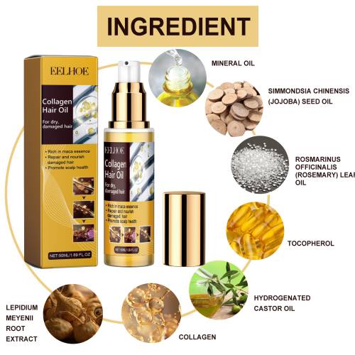 Maca Collagen Hair Oil for Split Ends