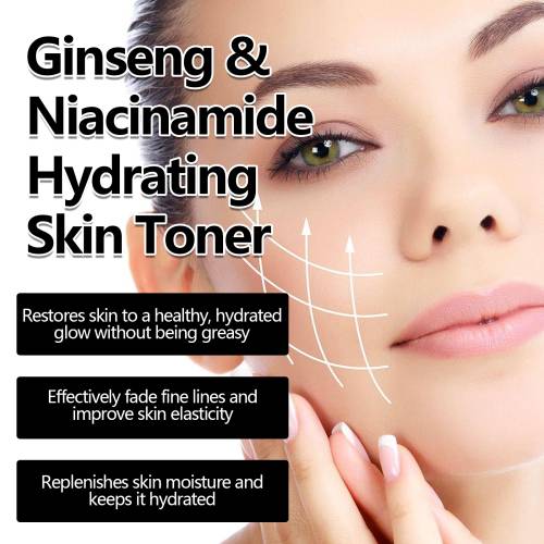 Ginseng Toner with Niacinamide, Non-Greasy