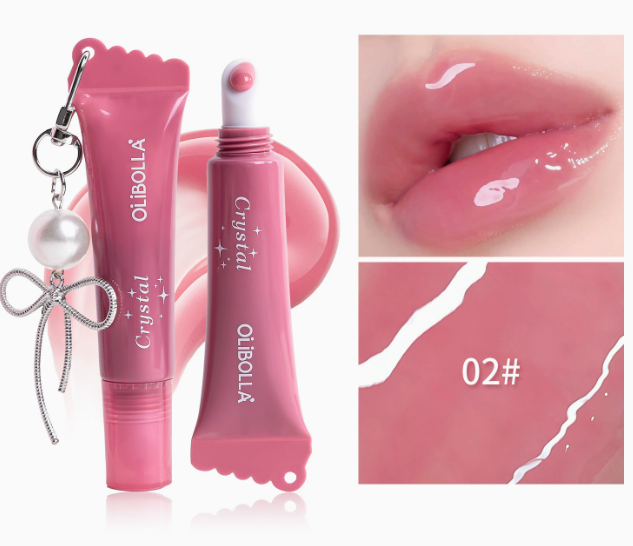 Peptide Lip Glaze Serum, Hydrating Non-Sticky High-Shine Tinted Lip Gloss