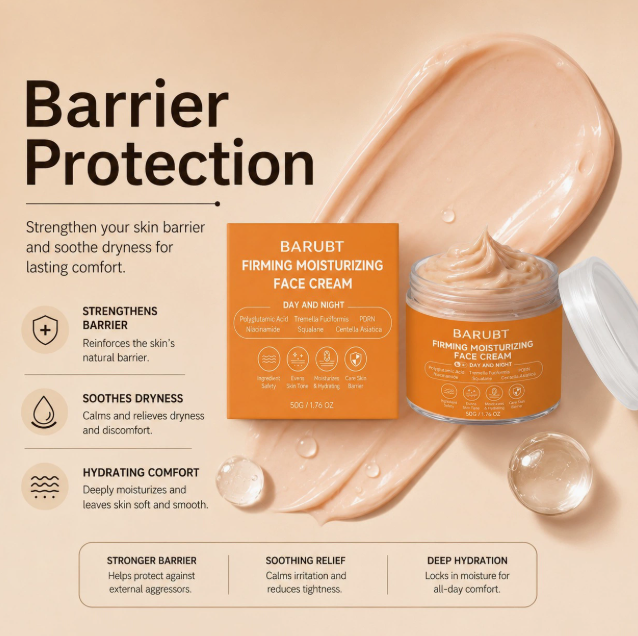 Hydrating Face Cream, Silky Daily Facial Moisturiser for a Dewy Look