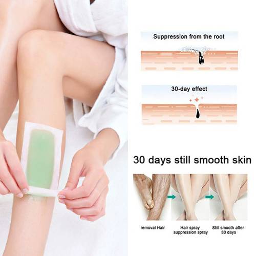 Portable Hair Removal Wax Strips with Jojoba