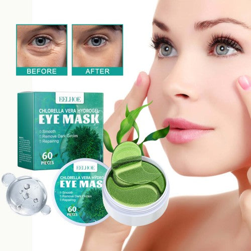 Chlorella Hydrogel Eye Patches with Aloe