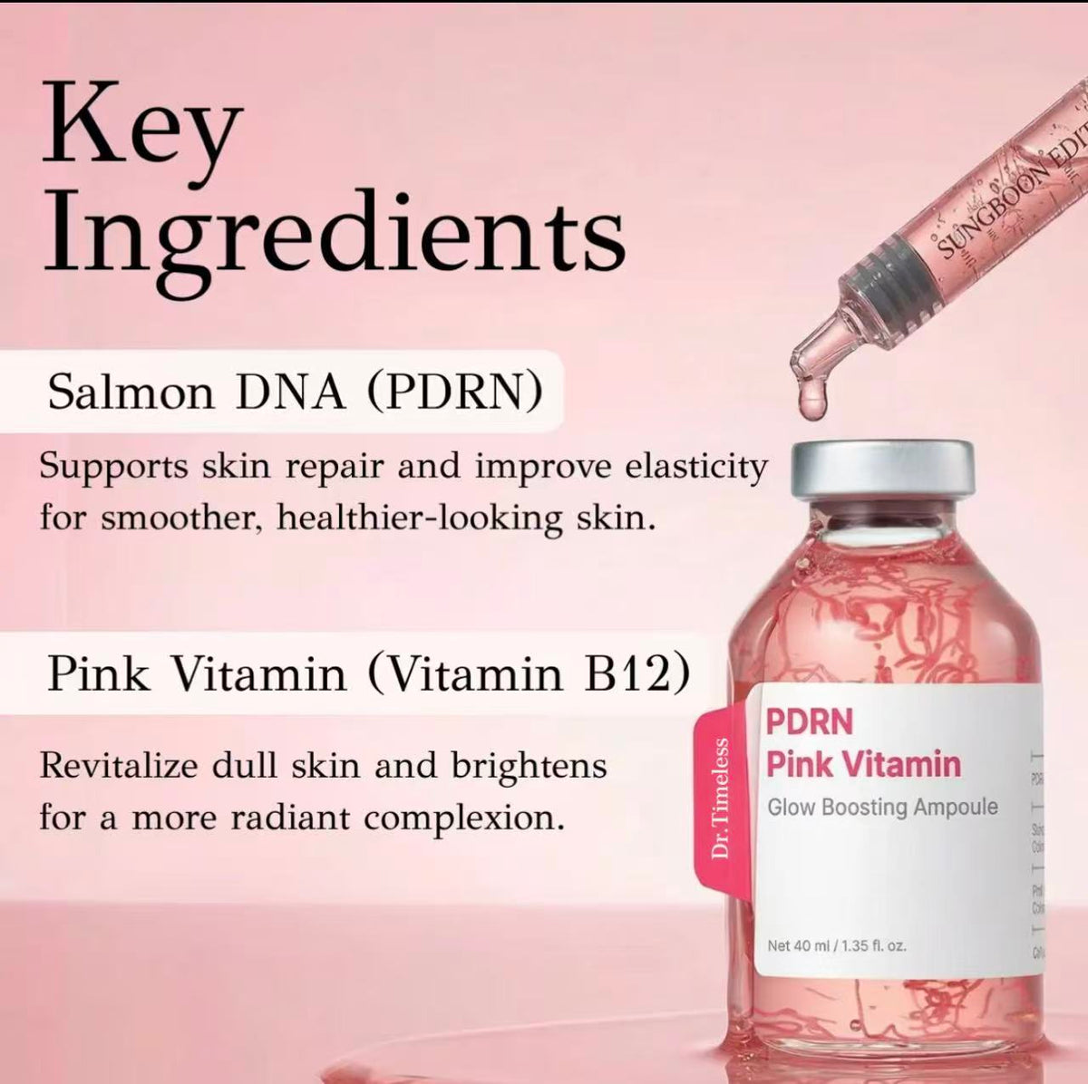 Collagen Peptide Serum Ampoule, Nourishing & Hydrating Face Essence