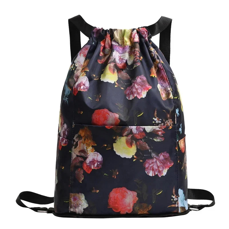 Drawstring Foldable Large Capacity Travel Sport Backpack
